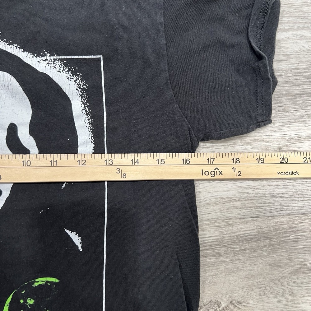 Ghost Face Graphic Tee Halloween Horror Movie T-Shirt Black Medium - Picture 4 of 5
